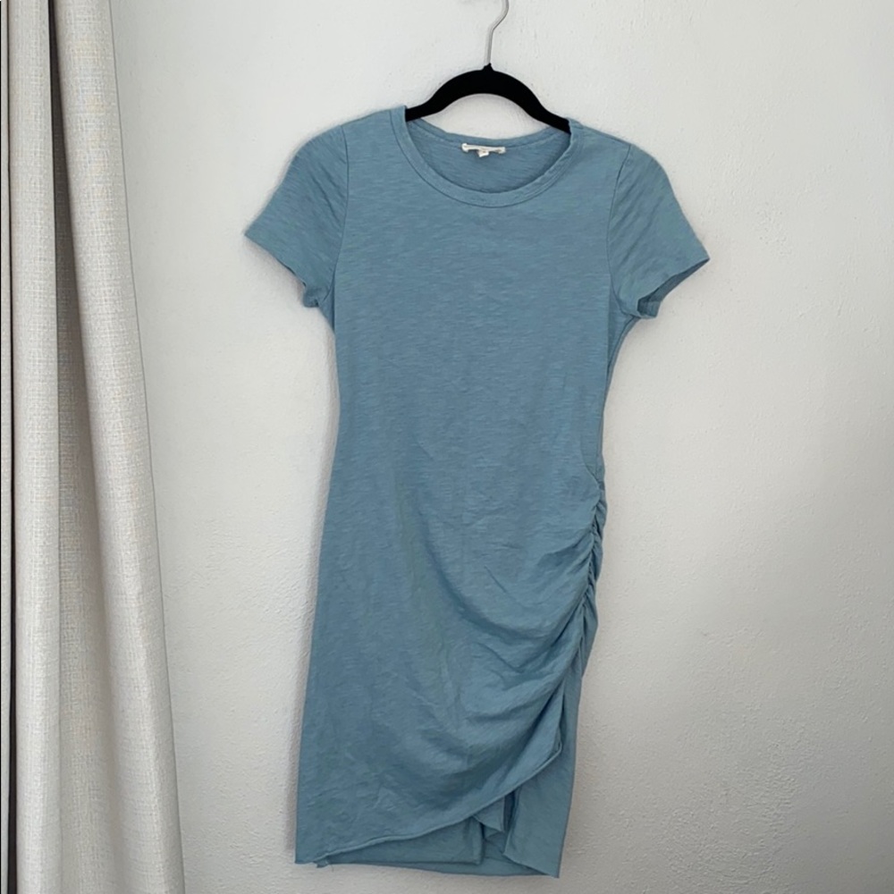 ⭐️ Wasabi + Mint Short Sleeved Ruched Dress